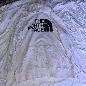 White north face hoodie size large